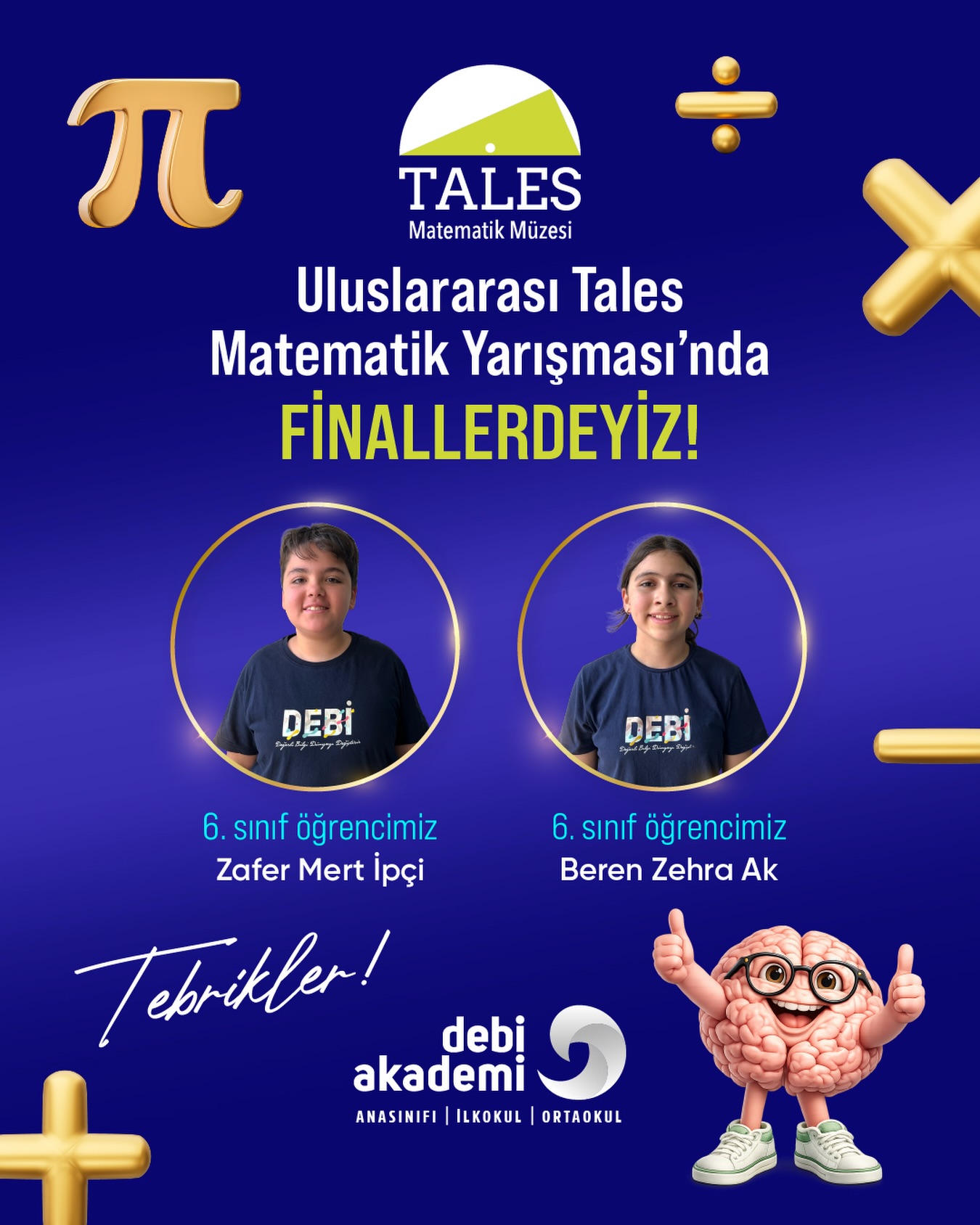 Uluslararası Tales Matematik Yarışması’nda Final Başarısı