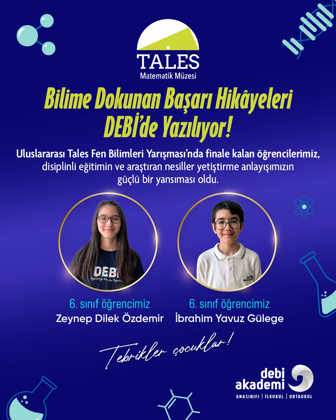 Uluslararası Tales Fen Bilimleri Yarışması’nda Final Başarısı